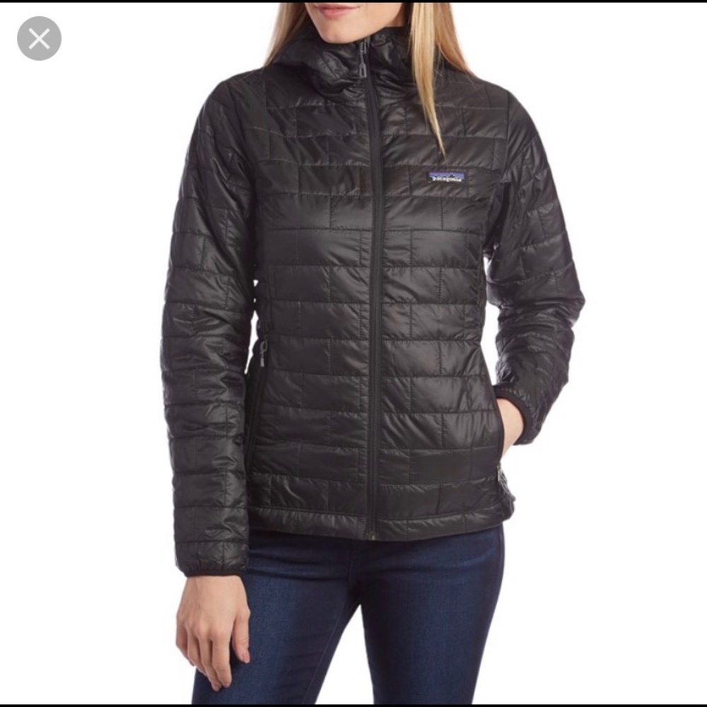 Patagonia Black Nano Puff Zip Up Jacket Size XS